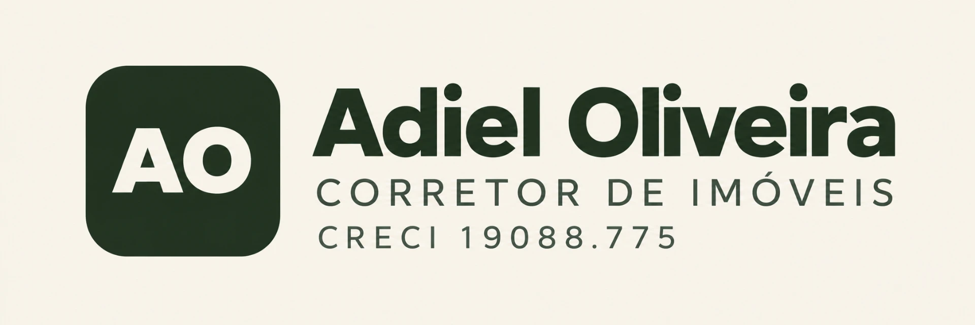 Adiel Oliveira · Corretor de Imóveis · CRECI 19088.775